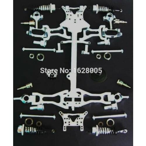 Wltoys A949 A959 A969 A979 K929 1/18 RC Car Spare Parts silver metal upgrade parts (Complete set)