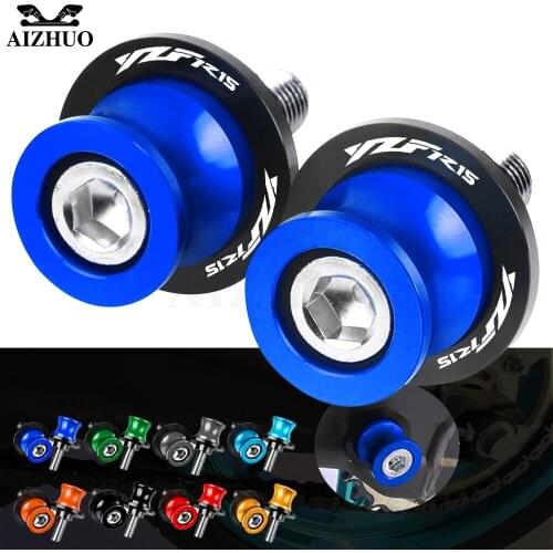 YZF R15 Motorcycle 6MM Stand Screw FOR YAMAHA YZFR15 YZF-R15 2008-2016 2015 Swingarm Slider Spools CNC Aluminum LOGO Accessories