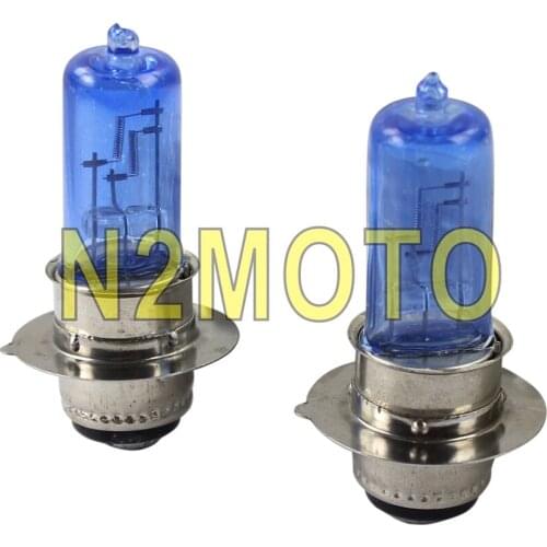 12V 35W Motorcycles Headlight Replacement Blue Glass Light Bulb for Yamaha YFZ WR 250 450 Kawasaki