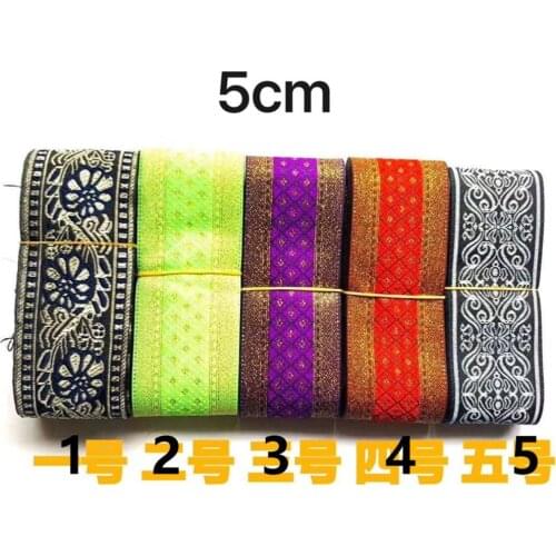 5cm ethnic style jacquard webbing,QC0417D