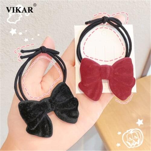 Women Retro Velvet Meatballs Elastic Hair Bands Gilrs 2020 Elegant Hair Hair Tie Bands Horsetai Fashion Korean Hair Accessories