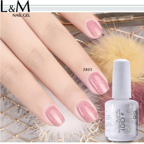 1 pc IDO brand white bottle Leather Series UV nail gel polish autumn and winter popular color system sack off beauty Art gel