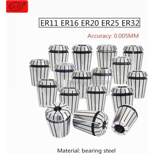 GUS Exempt postage 1pcs AAA class high precision ER11 ER16 ER20 ER25 ER32 collet chuck chuck 0.005 5u
