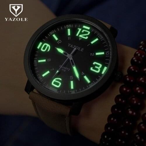2019 Luminous Watch Men YAZOLE Brand Luxury Fashion Sports Watches Male Clock Quartz Watch Hour Montre Homme masculino relogio