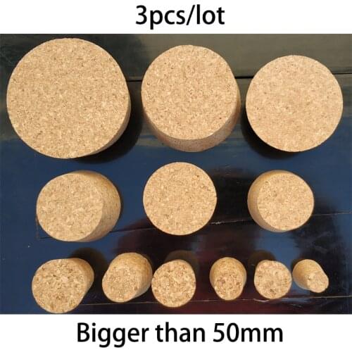3pcs Glass Bottle Wood Lid Cap Stopper Wine Jar Plug Beer Bottles Cork Pudding Container 50-100mm Customize