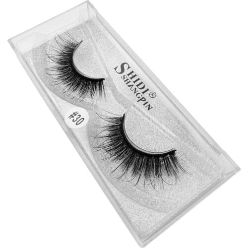 3D Mink Fake Eyelashes Natural Eye Lashes Handmade Cotton Stalk Mink Thick False eyelashes 1 Pair