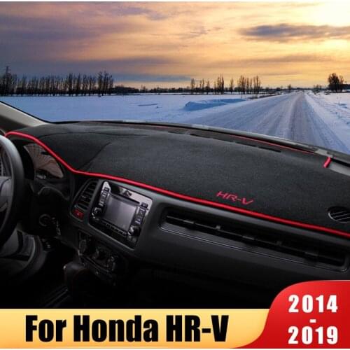 Car Dash Mat Dashmat Dashboard Cover Sun Shade Dash Board Cover Carpet For Honda HRV HR-V Vezel 2014 2015 2016 2017 2018 2019