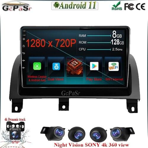 Android 11 Car Radio Player For MG 3 II Cross 2013 – 2021 WiFi IPS Screen Dual lens GPS Carplay Video Buletooth