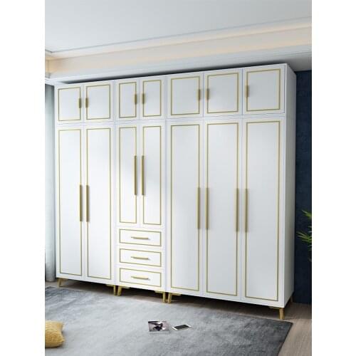 Large wardrobe home bedroom assembly overall Nordic modern economy house combination