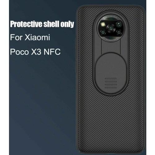 Nillkin Voor For Poco X3 NFC Protective Case Camera Bescherming Back Cover Protective Shell Protect Lens