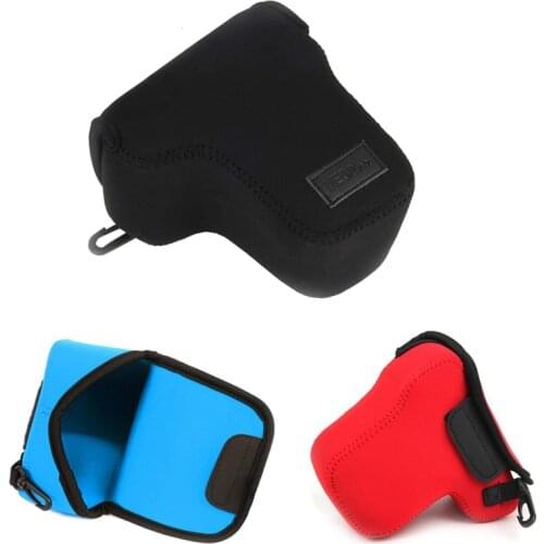 Neoprene Camera bag case inner soft pouch For SONY NEX-6 nex6 NEX-7 NEX7 A6000 A6300 with 18-55mm or 16-70mm protector Cover