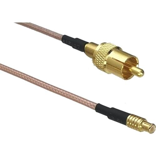 Cable RCA TV Male plug to MCX Male Plug Straight RG316 RF Pigtail jumper cable 4inch~10M