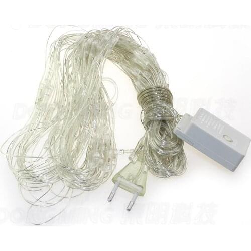 HOT With US Plug 110V net lights MultiColor led net christmas lights 1.5*1.5m 96 LEDs 8 Displays Waterproof led holiday lights