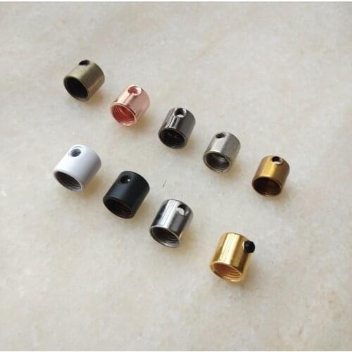 100pieces/lot D12*H13mm M10 thread wire lock metal cable grips Cable Glands Connectors with M4 screw cable strain relief