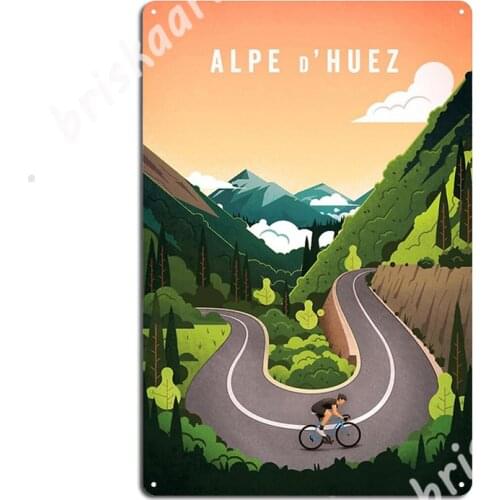 Alpe D'huez Metal Signs Club Party pub Garage Customize Plaques Tin sign Posters