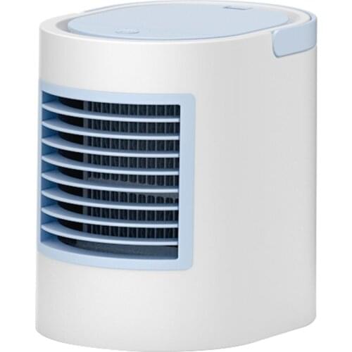 Mini USB Portable Air Cooler Fan Air Conditioner 7 Colors Light Desktop Air Cooling Fan Humidifier Purifier For Office Bedroom