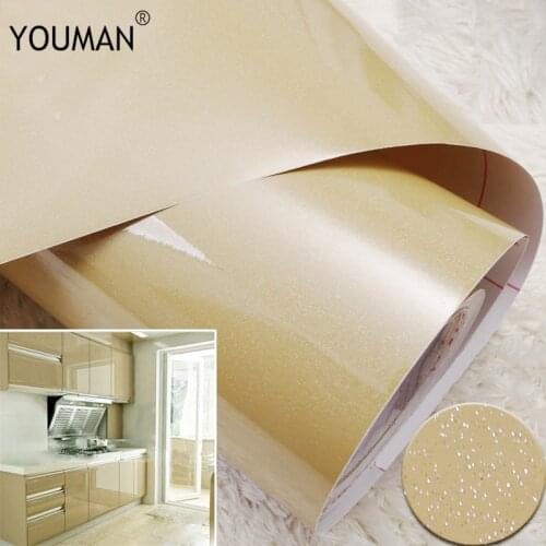 Wallpaper YOUMAN Waterproof Decorative Film PVC Vinyl Self Adhesive Wallpaper Kitchen Cabinet Furniture Wall Sticker Home Decor