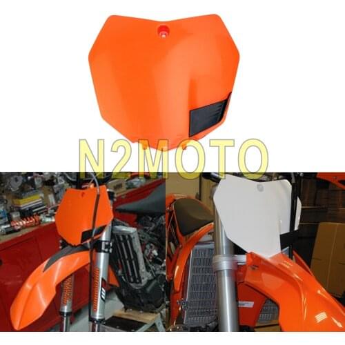 Orange Motocross Front Number Plate Name Panel for 125 250 350 450 SX SX-F XC XC-W 2013-2016 Off Road Enduro Mudguard