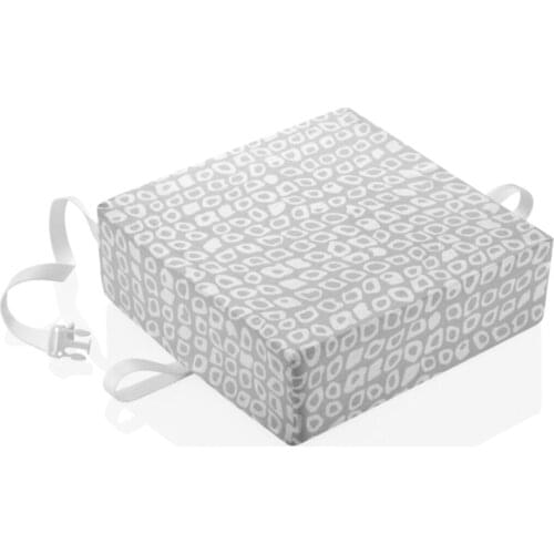 Chair Booster Cushion Gray Square İp Handle, padded Quality Pillow Cushion Seat Riser Pillow decorate