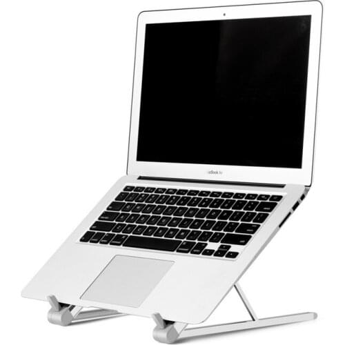 Laptop Stand Portable Heights Adjustable Aluminum AlloyDesktop Ventilated Cooling Holder Folding Ultra for MacBook Lapdesk Stand