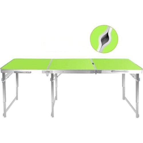 180*60CM Strengthen Portable Folding Picnic Desk Adjustable height Barbecue Table Camping Tables with umbrella hole