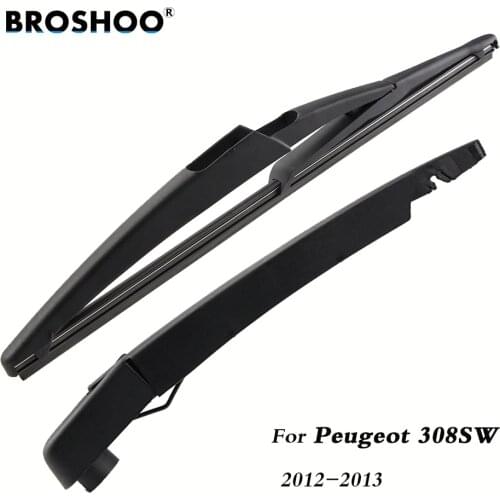 BROSHOO Car Rear Wiper Blade Blades Back Windscreen Wiper Arm For Peugeot 308SW Hatchback (2012-2013) 295mm Auto Styling