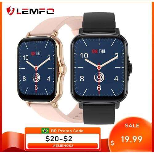 LEMFO Smartwatch Y20 P8 Plus 2021 Smart Watch Men Women Big Screen Full Touch IP67 Waterproof For Amazfit GTS 2 2e 2 mini