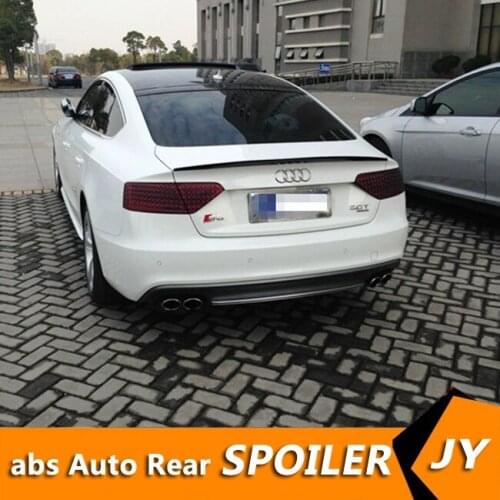 For Audi A5 Spoiler 2009-2014 Audi A5 spoiler High Quality ABS Material Car Rear Wing Primer Color Rear Spoiler