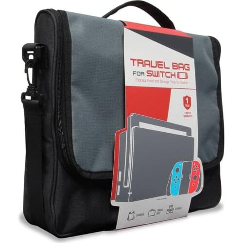 For Nintendo Switch Host Storage Bag Switch Handle Base Charger Nylon Portable over-the-Shoulder Bag