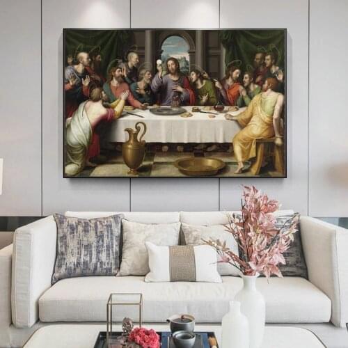 The Last Supper Canvas Paintings On The Wall Art Posters And Prints Jesus Canvas Art Pictures Christian Art Home Wall Decoration