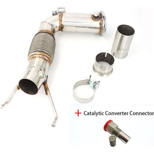 Downpipe 3.5'' Exhaust Catless Downpipe For MK3 F56 Min i Co oper S JCW 2.0T 2014-2018