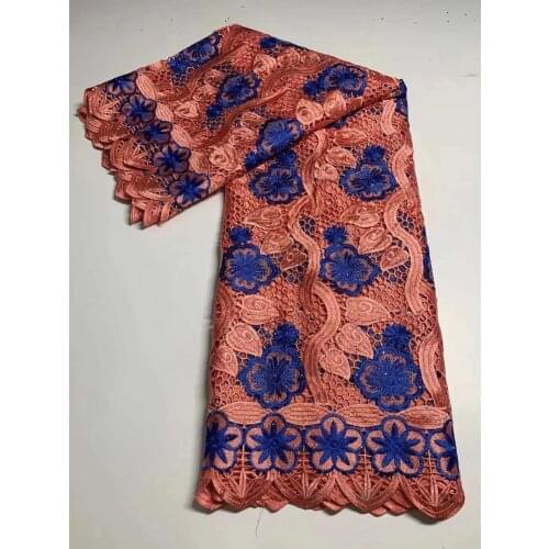 High Quality African Lace Fabric With Holes Nigeria Guipure Cord Water Soluble Lace For Fashion Wedding Dress DFS166