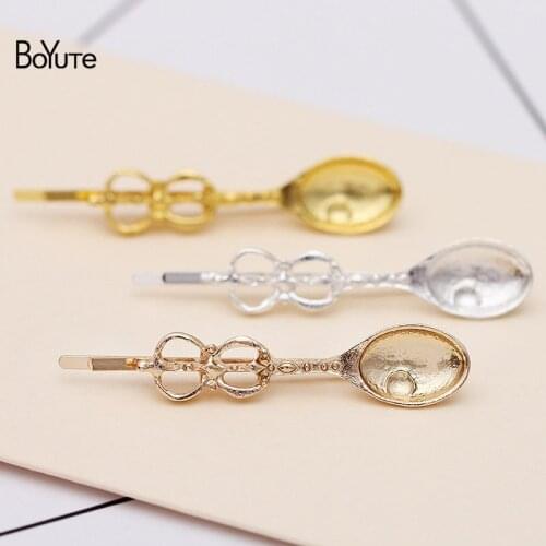 BoYuTe (30 Pieces/Lot) 13*51MM Alloy Crown Spoon Hair Pins Fashion Women Jewelry Accessories Wholesale