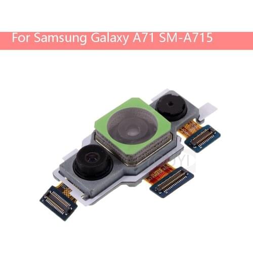 Original For Samsung Galaxy A71 SM-A715 A715F Big Main Back Rear Camera Module Replacement Part
