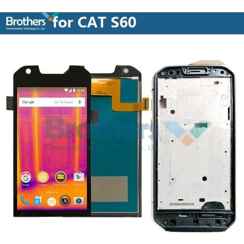 LCD For CAT S60 LCD Screen LCD Display for CAT S60 LCD Assembly Touch Screen Digitizer Phone Replacement Repair Part Tested Work