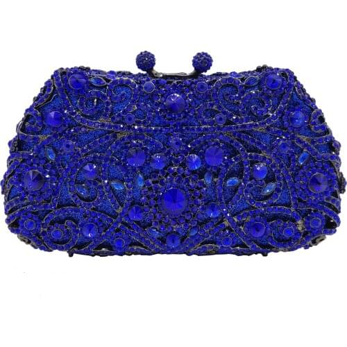 18x10CM Metal Diamond Women Dumpling-shaped Solid Color Rhinestone Dinner Bag Gem Bag Clutch Bag Chain Bag a6604