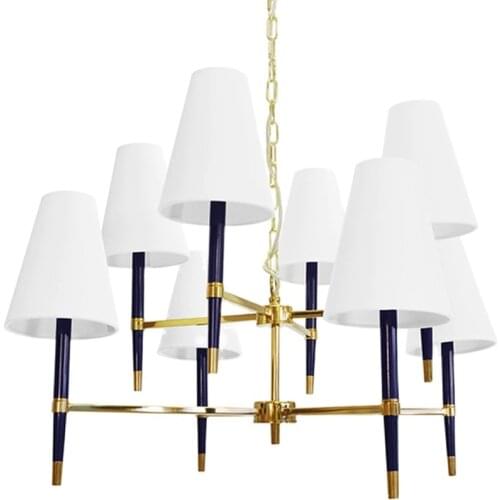 American light luxury living room dining room lamp hit color bedroom lamp new villa soft decoration design lamp chandelier