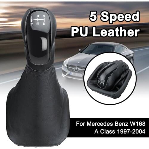 Car 5 Speed Gear Shift Knob For Mercedes Benz W168 A Class 1997-2004 Gear Shift Knob Shifter Lever Gaiter Boot Car Accessories