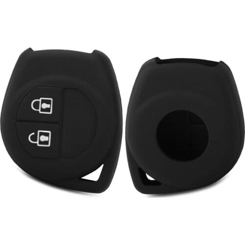 Car Accessories 2 Button Silica Gel Auto Key Cover Case Holder Bag for Suzuki Vitara Jimny Swift Liana SX4 Anti-Drop Car Styling