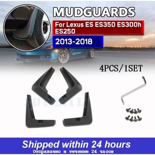 Set Molded Mud Flaps For Lexus ES ES350, ES300h, ES250 2013-2018 Mudflaps Splash Guards Front Rear Mud Flap Mudguards 2014 2015