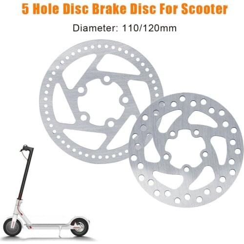 For Xiaomi Electric Scooter M365 Disc Brake Disc 5 Holes 110mm 120mm Brake Disc Rear Wheel Disc Rear Disc Brake Disc