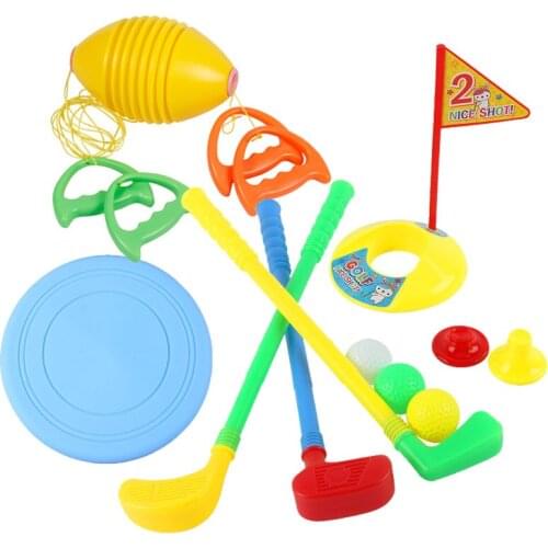 Home sport game Jumbo pack Kids golf+Flying Disk+Speed LALA Ball Family game Entertain in house Child Toys Bonus gaming Set