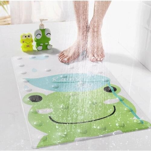 40x70cm Cartoon Bath Mat Anti Slip Bathroom Rug Floor Mats TPR Waterproof Bottom Kids Mat Suction Shower Cup Bathtub PVC Room