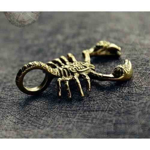 Lovely Chinese Brass Scorpio Pendant Scorpion Statue Pendant