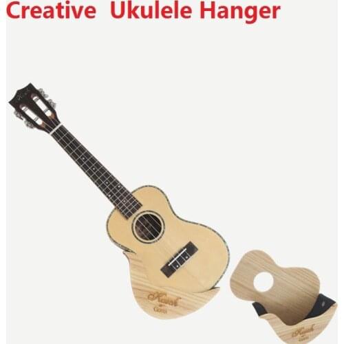 Creative Kasch Ukulele wooden hanger straightly on the ground without drilling hole suitable for all ukulele and guitarlele