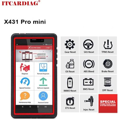 LAUNCH X431 Pro Mini OBD2 Scanner WiFi Full System Car Diagnostic Tool ECU Coding Actuation Test Key Programming LAUNCH X431 V