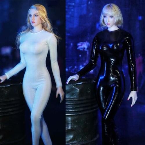 1/6 Scale Female Soldier One-piece Long Sleeve Tights Clothes Model for 12in Phicen Tbleague Action Figure Doll Toys