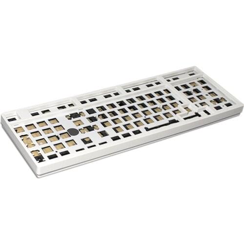 TOM980 Mechanical Keyboard Practice DIY Kits Type-c Welding PCB Plate Aluminum Postioning Plate Plastic Case No RGB