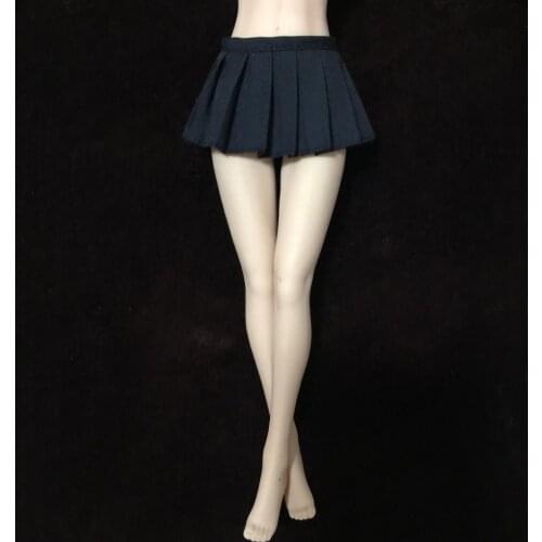 Mnotht 1/6 Scale Schoolgirl Pleated skirt Student skirt Short skirt Dress for 12in Phicen Tbleague Action Figure Collection Toy