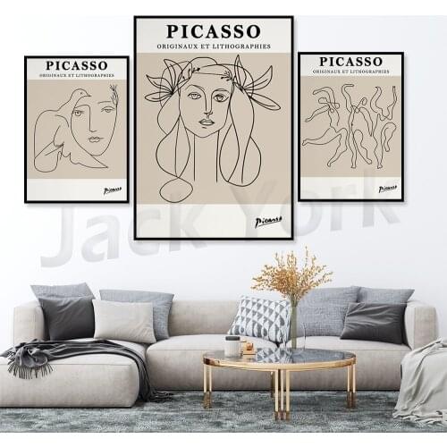 Picasso Print, Picasso Printable, Gallery Wall, Picasso Sketch , Museum Poster , Digital Print